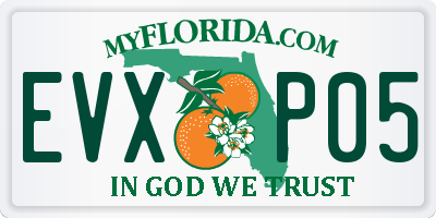 FL license plate EVXP05
