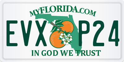 FL license plate EVXP24
