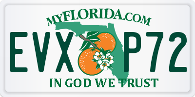 FL license plate EVXP72