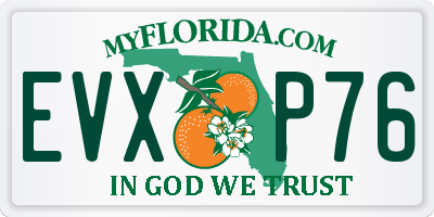FL license plate EVXP76