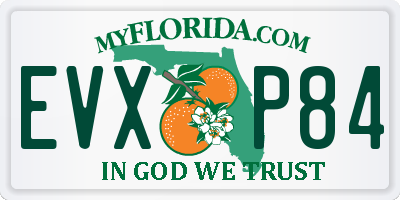 FL license plate EVXP84