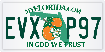 FL license plate EVXP97