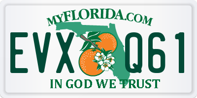 FL license plate EVXQ61