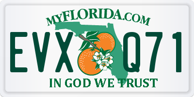 FL license plate EVXQ71
