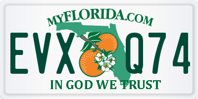 FL license plate EVXQ74