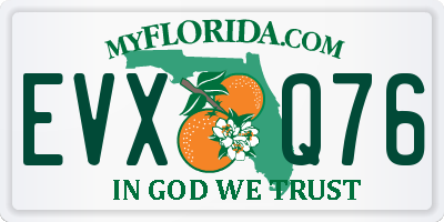 FL license plate EVXQ76