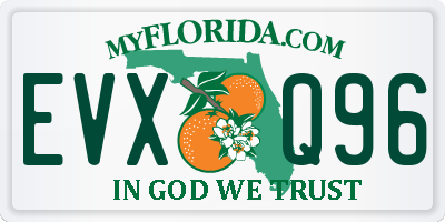 FL license plate EVXQ96