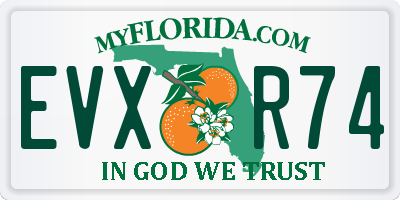 FL license plate EVXR74