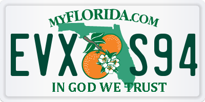 FL license plate EVXS94
