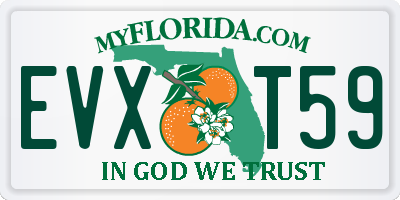 FL license plate EVXT59