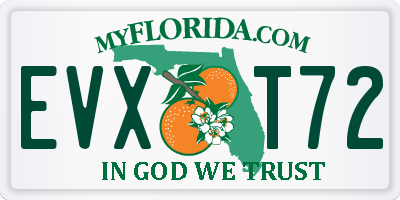 FL license plate EVXT72