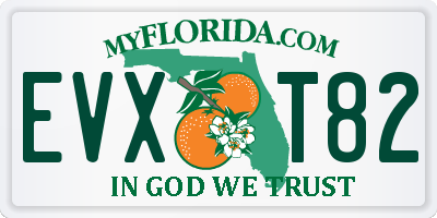 FL license plate EVXT82