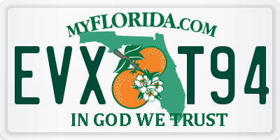 FL license plate EVXT94