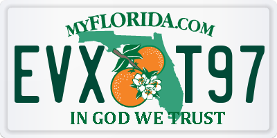FL license plate EVXT97