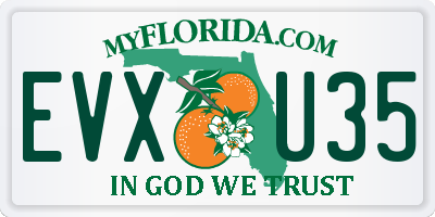 FL license plate EVXU35