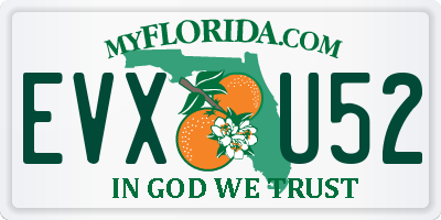 FL license plate EVXU52