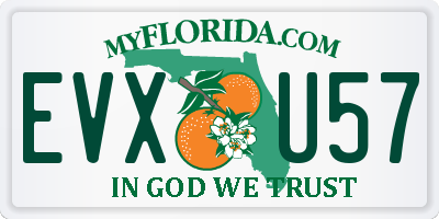 FL license plate EVXU57