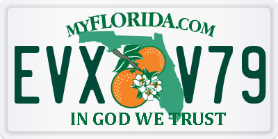 FL license plate EVXV79