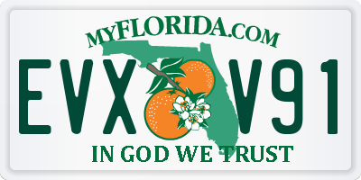 FL license plate EVXV91