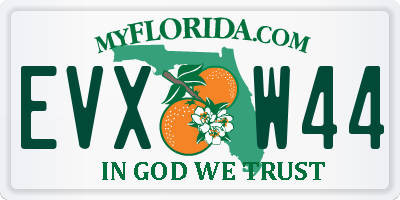 FL license plate EVXW44