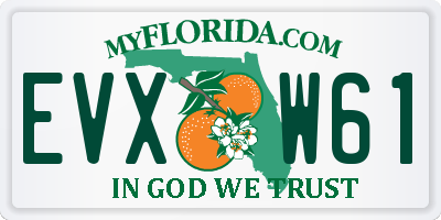 FL license plate EVXW61