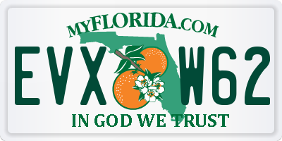 FL license plate EVXW62