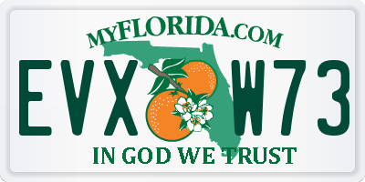 FL license plate EVXW73