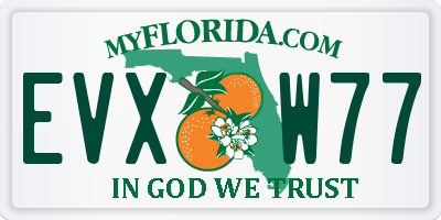FL license plate EVXW77