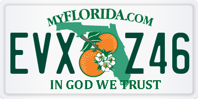 FL license plate EVXZ46