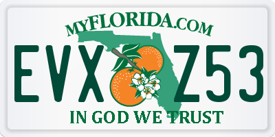 FL license plate EVXZ53