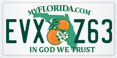 FL license plate EVXZ63