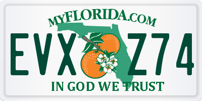FL license plate EVXZ74