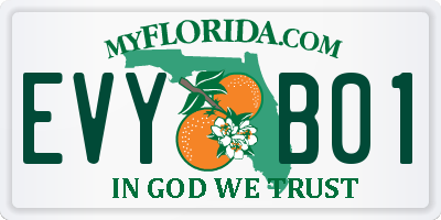 FL license plate EVYB01