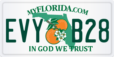 FL license plate EVYB28