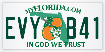 FL license plate EVYB41
