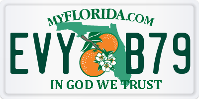 FL license plate EVYB79