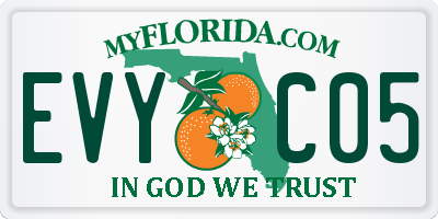 FL license plate EVYC05
