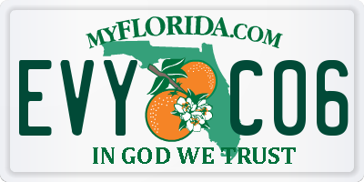 FL license plate EVYC06