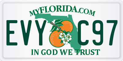 FL license plate EVYC97