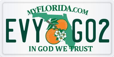 FL license plate EVYG02