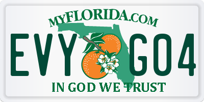FL license plate EVYG04