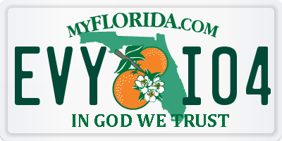 FL license plate EVYI04