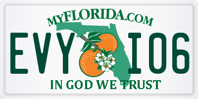 FL license plate EVYI06