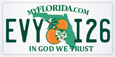 FL license plate EVYI26