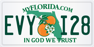 FL license plate EVYI28