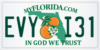 FL license plate EVYI31