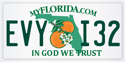 FL license plate EVYI32