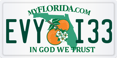 FL license plate EVYI33