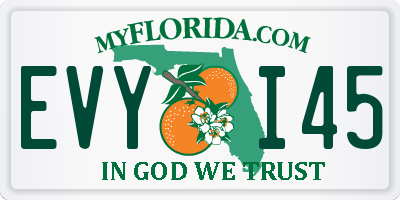 FL license plate EVYI45