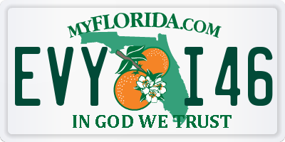 FL license plate EVYI46